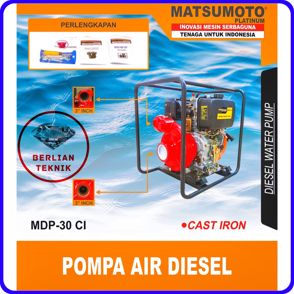 Jual Mesin Pompa Air Solar Tekanan Tinggi Engine Diesel Water Pump High ...