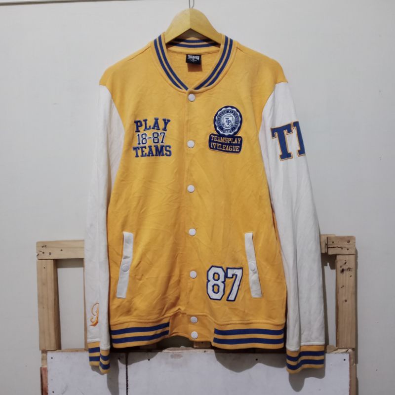Jual Polham x Teams Play Ivy League Varsity Jacket Second | Shopee ...