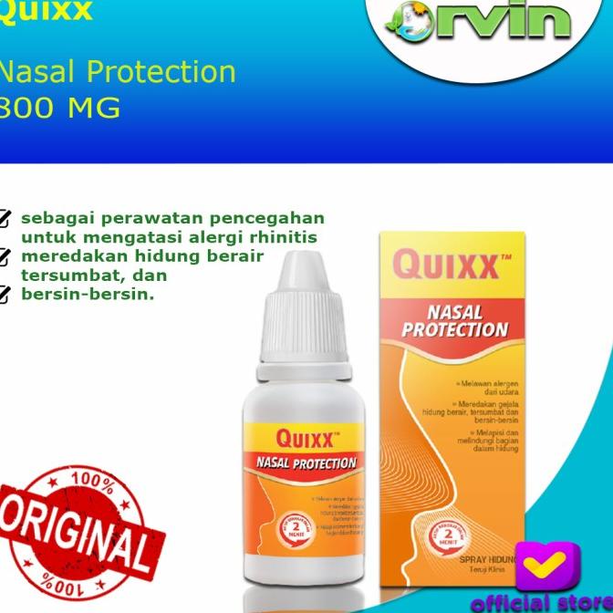Jual Quixx Nasal Protection 800mg / Penyemprot Hidung / Nasal Spray Shopee Indonesia