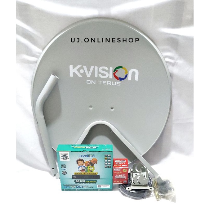 Jual Parabola Kvision 60 cm Full set paket receiver optus - parabola ...