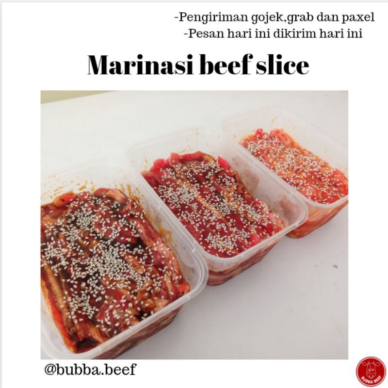 Jual Marinasi Beef Slice Premium Gr Daging Sapi Slice Marinasi