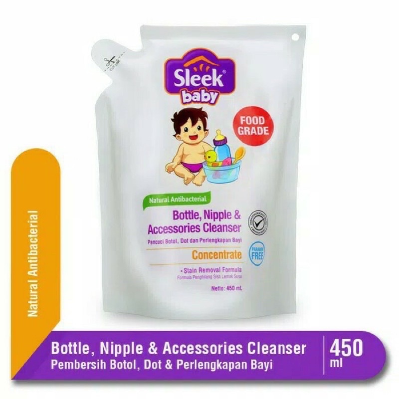 Jual Sleek Sabun Pencuci Botol Bayi | Sleek Bottle Cleanser Pembersih ...