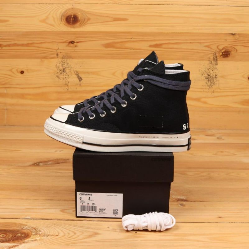 Jual Sacai X Fragment X Converse Chuck Taylor Black Shopee Indonesia