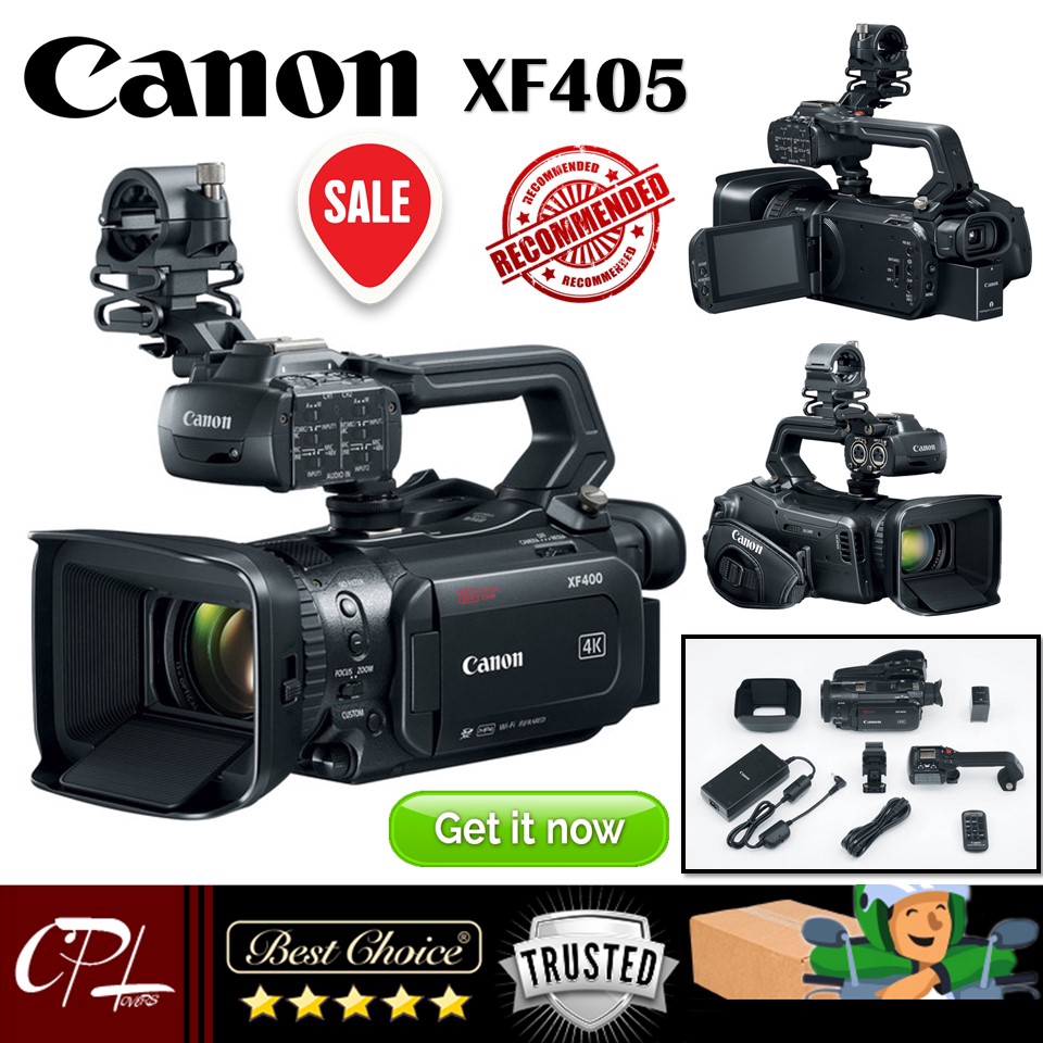 Jual Canon XF405 UHD 4K60 Camcorder With Dual Pixel Autofocus Shopee 