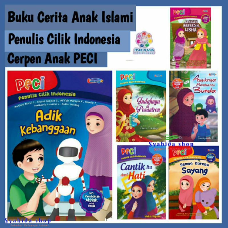 Indiva Kumpulan Buku PECI Cerita Anak Novel Islami Cerpen Murah Cerita pendek