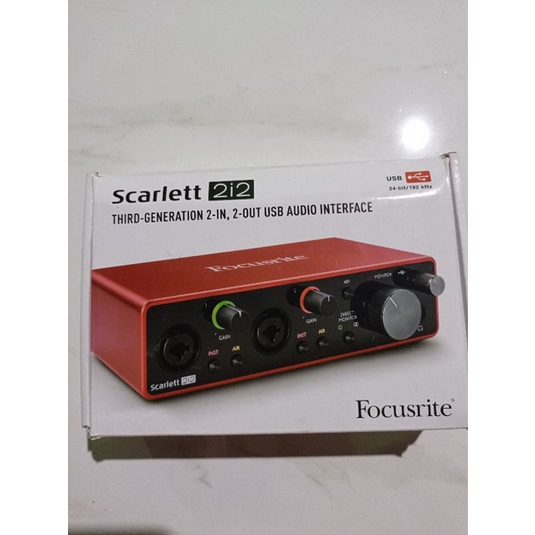 Jual Focusrite scarlett 212 3rd gen USB audio interface | Shopee Indonesia