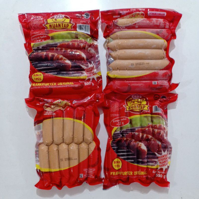 Jual Muantap Sosis Bakar Original 500gr [kemasan Promo] Shopee Indonesia