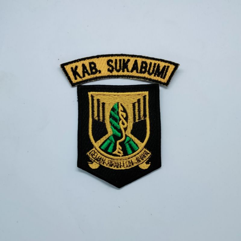 Jual Logo Bordir Kabupaten Sukabumi Begde Badge Logo Emblem