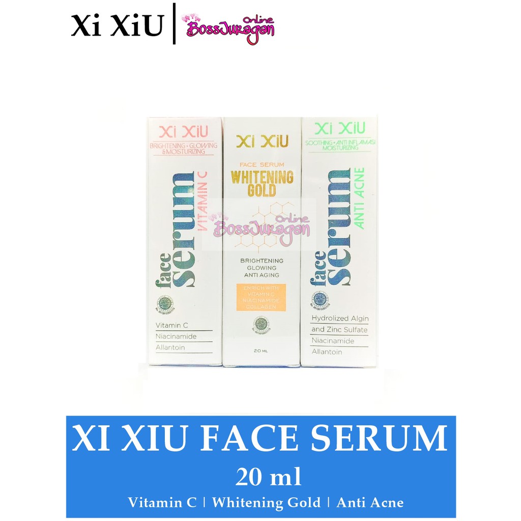 Jual (BOSS) XI XIU Face Serum Whitenig Gold Vitamin C Anti Acne