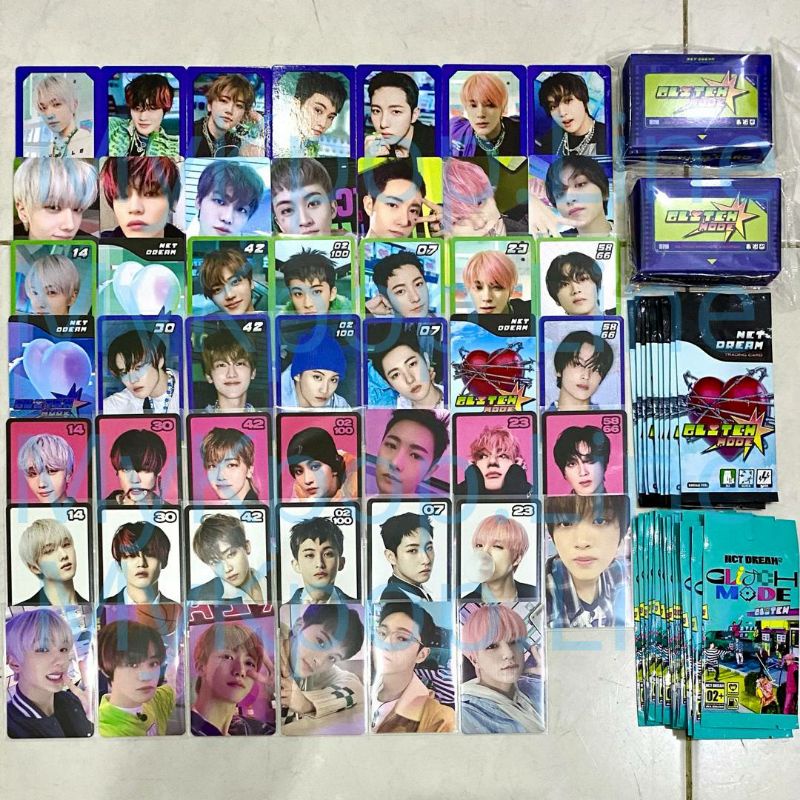 Nct Dream Jeno Glitch Mode Matching Game Card Set (2
