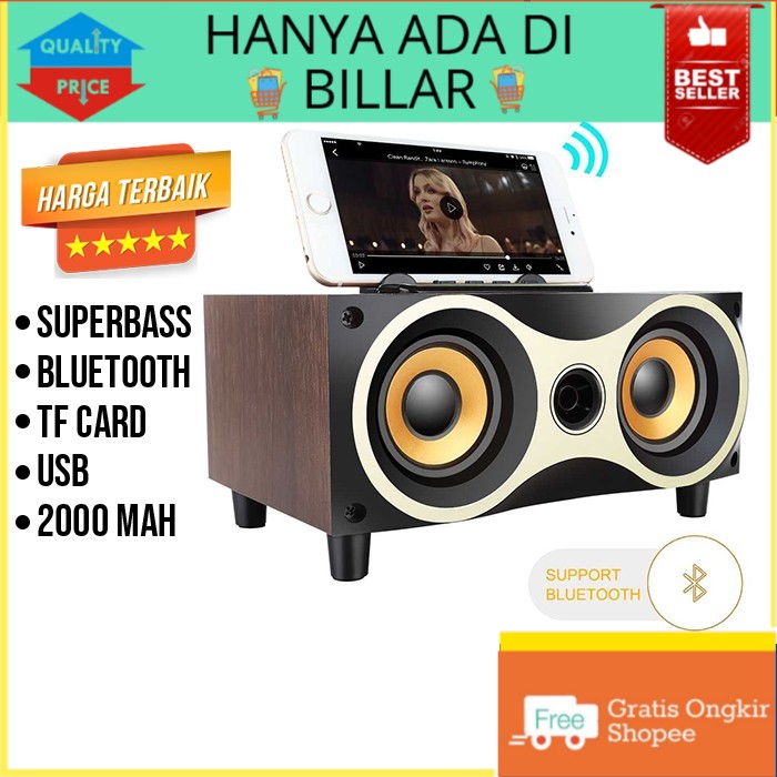 Jual Speaker Bluetooth Subwoofer Superbass Wireless Portable Speker Tf