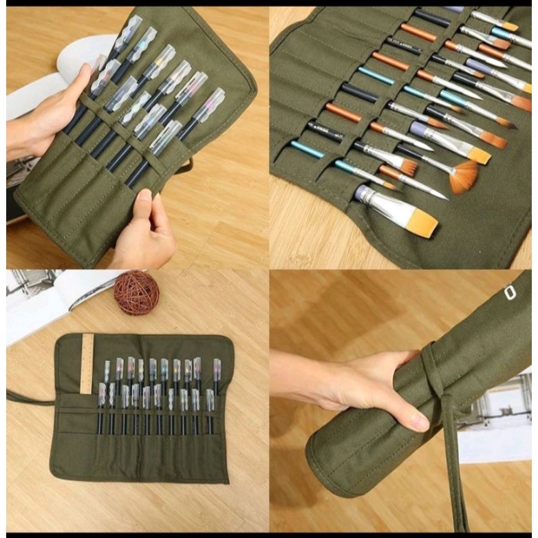 Jual tempat kuwas lukis profesional- set tempat pensil | Shopee Indonesia