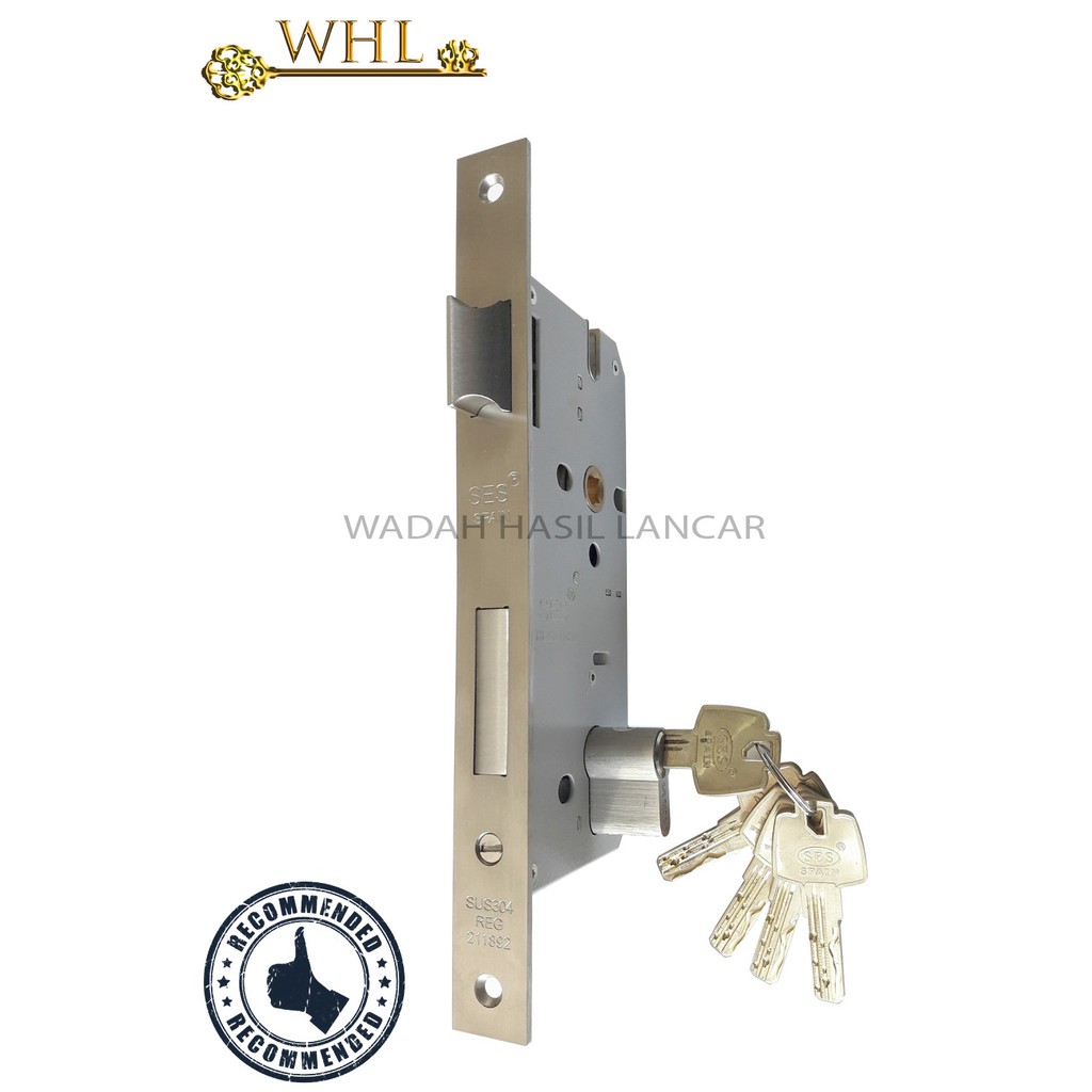Jual SES Body Kunci Pintu Lidah VIP SS | 50mm | Spain | Computer Key ...