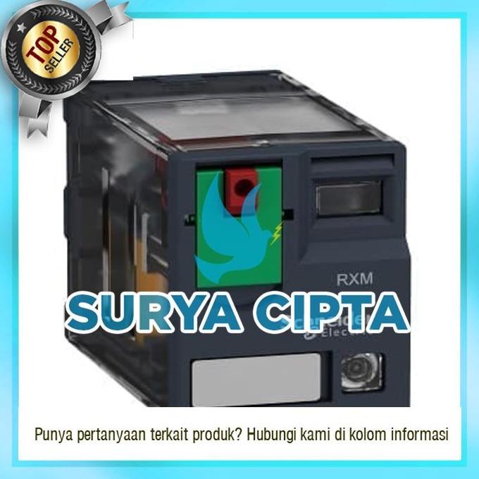 Jual Schneider Plug in Relay RXM 14 Pin 4 NO 4 NC 6A LED RXM4AB2BD ...