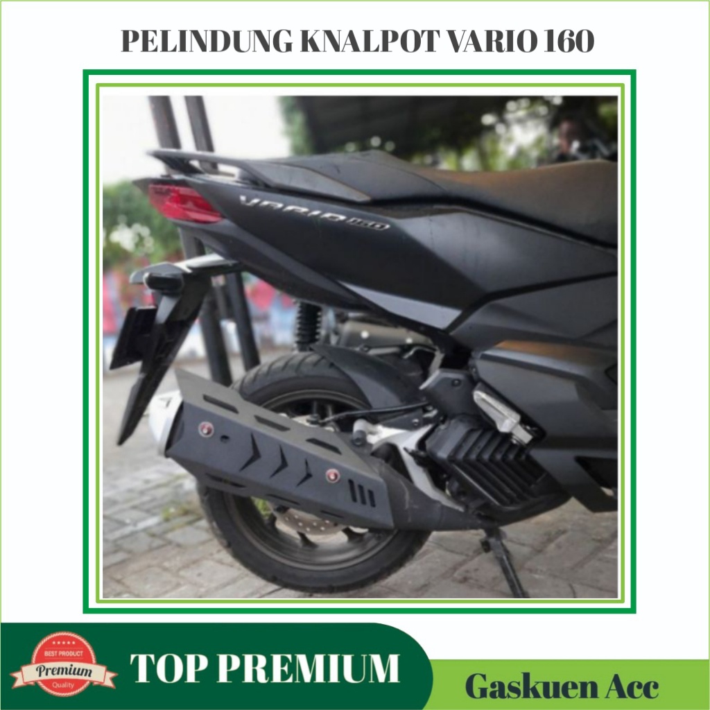 Jual Cover Knalpot Vario Model Robot Besi Hitam Putih Pelindung Knalpot Vario Shopee