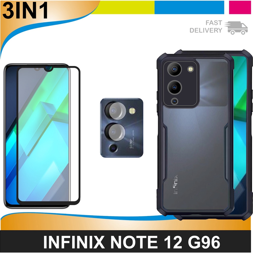 Jual Paket In Hard Case Infinix Note G Hot I Hot Casing Shockproof Free Tempered