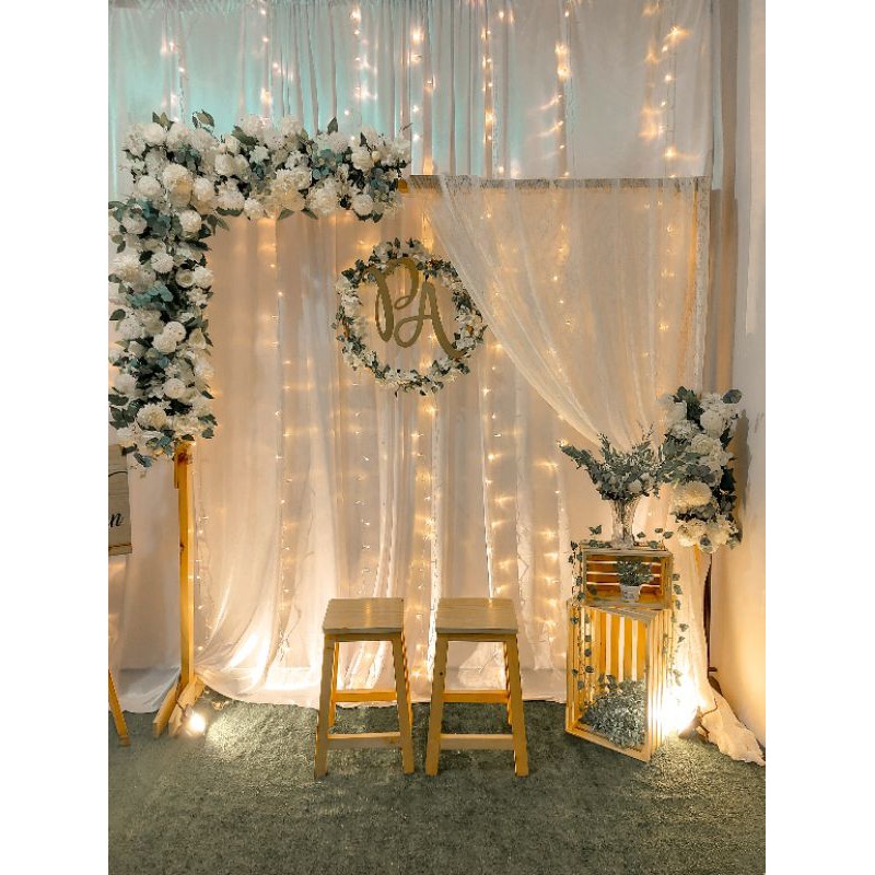 Jual Jasa Sewa Backdrop Dekorasi Lamaran Akad Sederhana Shopee Indonesia