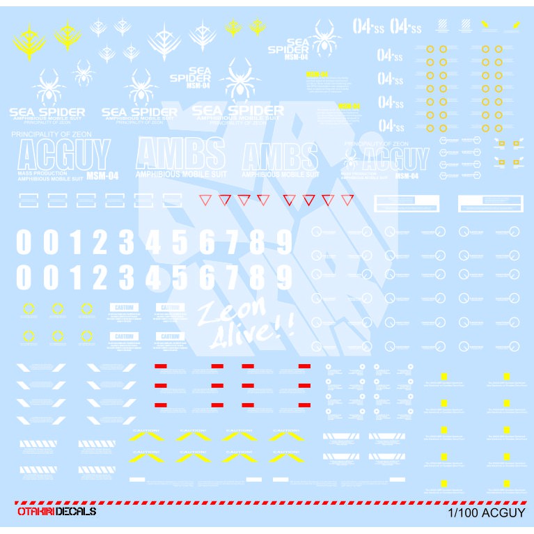 Jual ACGUY New Decal Skala 100 | Shopee Indonesia