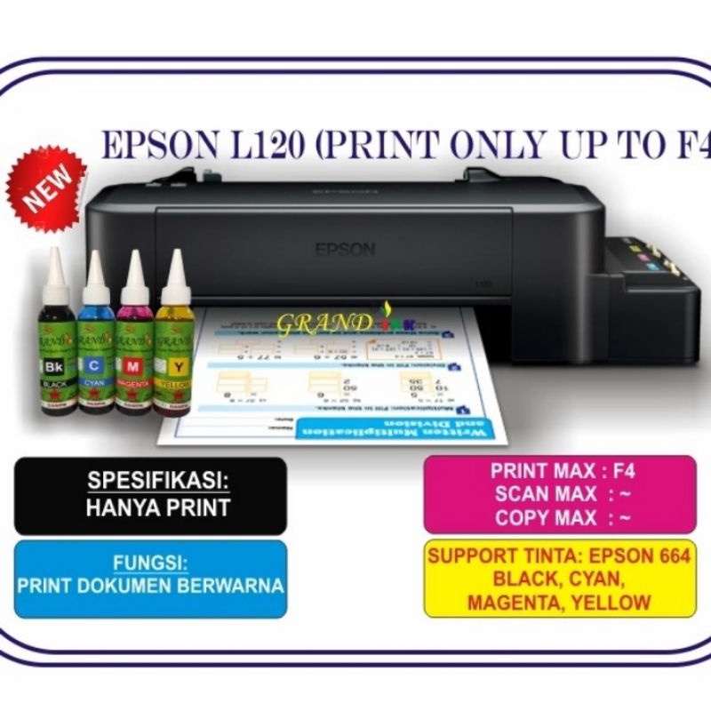 Jual Printer Epson L121 Pengganti Epson L120 Shopee Indonesia 0842