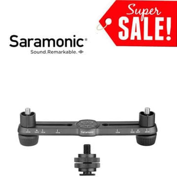 Jual Saramonic SRMSM500 Stereo Bar Microphone Mount Shopee Indonesia