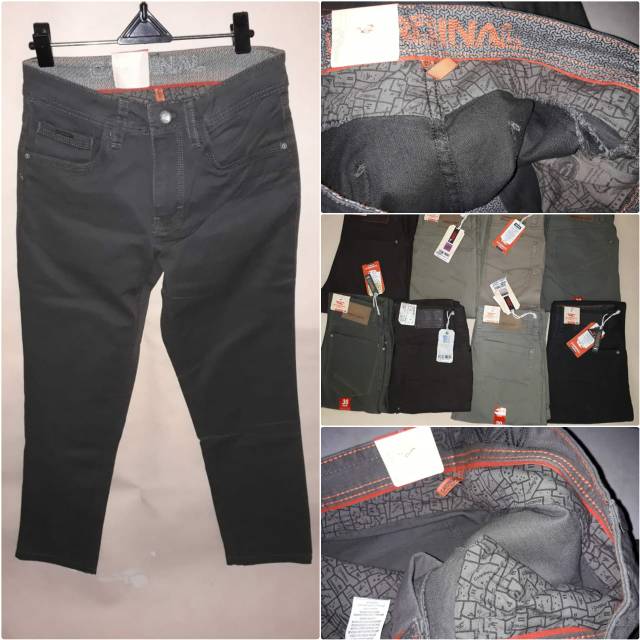 Cardinal Casual Katun Polos Celana Panjang Pria main image 0