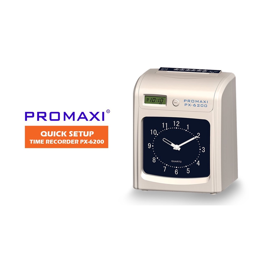 Jual STN Mesin Absen Check Lock Absensi Manual Karyawan Promaxi PX 6200 ...