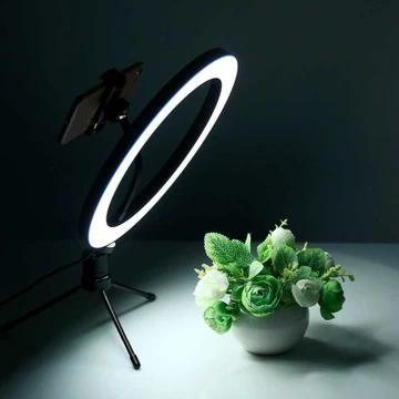 Lacyfans Halo Ring Light Led 120 Led 10 Inch Holder Mini Tripod Rl 128 Kirana