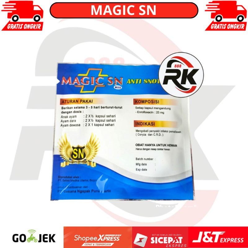 Jual MAGIC SN BIRU SASANA NGAPAK OBAT ANTI SNOT CRD PERNAPASAN AYAM ...