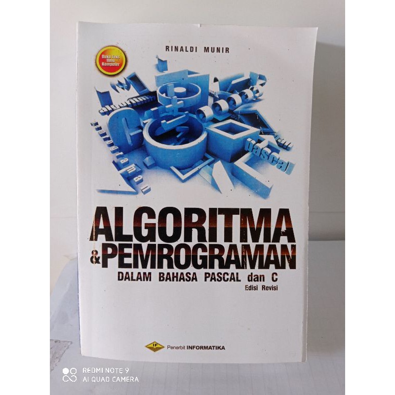 Jual Algoritma Pemrograman Dalam Bahasa Pascal Dan C Edisi Revisi