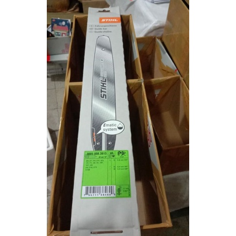 Jual Bar chain saw STIHL MS 180 GUIDE BAR 16 inch original | Shopee ...