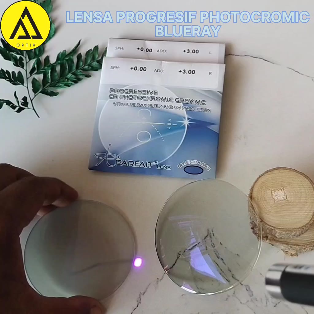 Jual Lensa Progresif Bluecromic Double Fungsi By Parfait | Shopee Indonesia