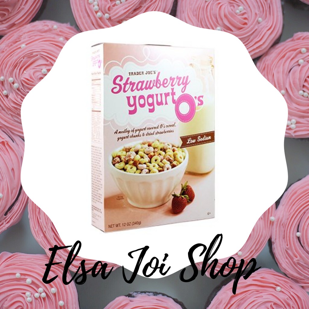 Jual Trader Joe's Strawberry Yogurt O's Cereal Low Sodium 340 Gr