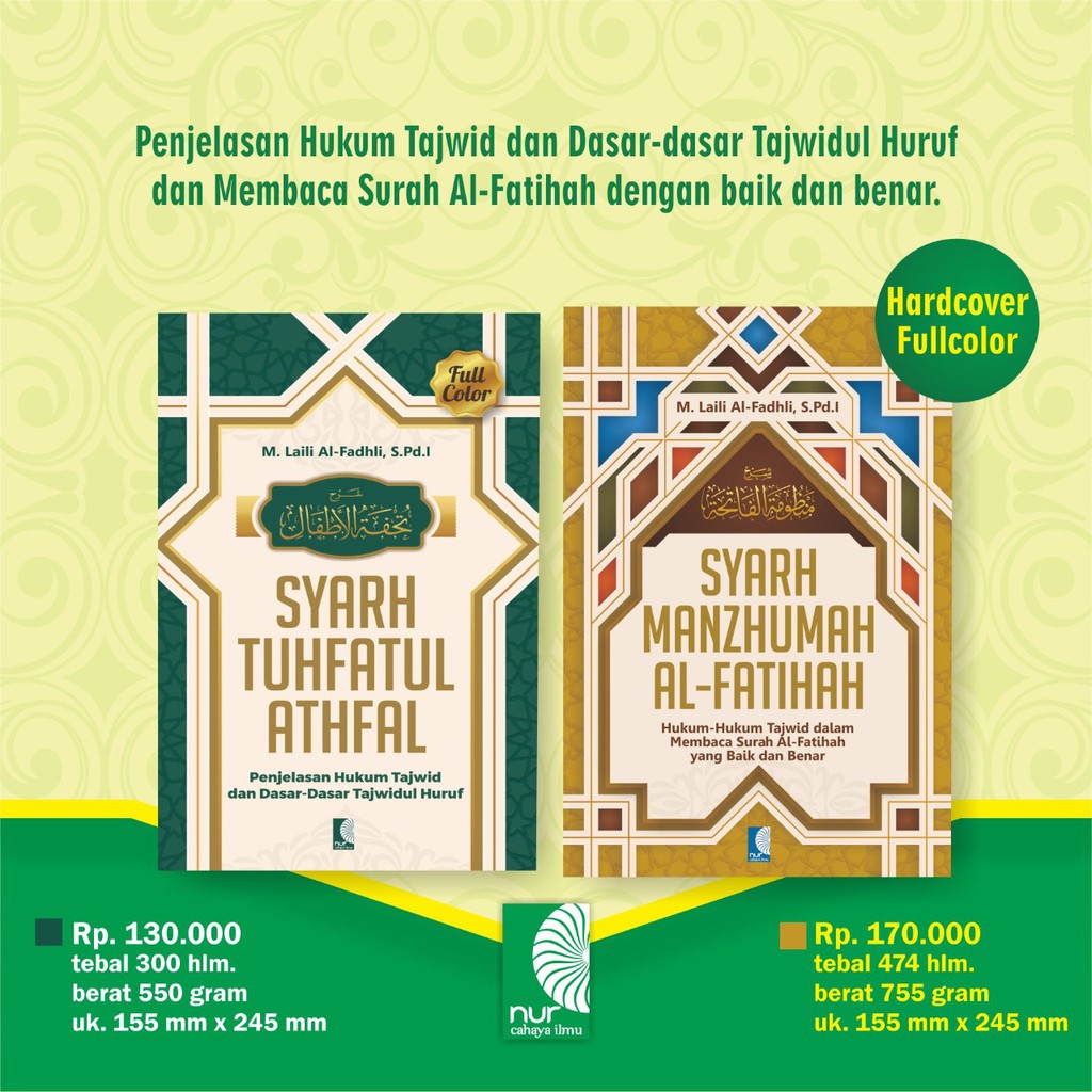 Jual Buku Paket Tajwid Syarah Tuhfatul Athfal And Syarh Manzhumah Al