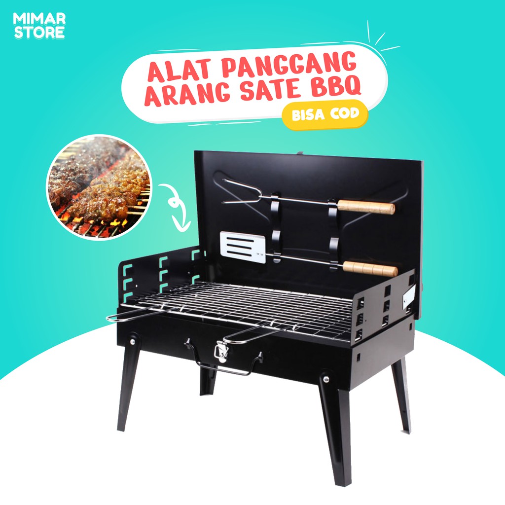 Jual Alat Panggangan Bbq Pemanggang Daging Arang Tempat Bakar Sate