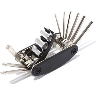 Kunci Obeng Sepeda 15 in 1 Serbaguna Stainless Steel Alat Multifungsi