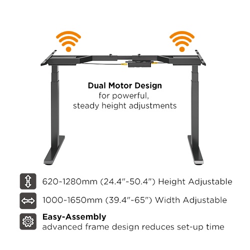 Jual Meja Elektrik | Kaki Meja Dual Motor | Adjustable desk | Meja Naik ...