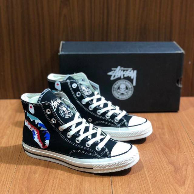 Sepatu Converse X Bape Colabs Stussy Mastermind
