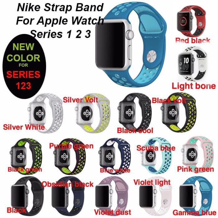 Jual STARP IWATCH NIKE SORT BAND SERIES 5,4,3,2,1 44mm 40mm 42mm38mm ...