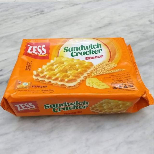Jual Zess Sandwich Cracker Cheese 180g Shopee Indonesia