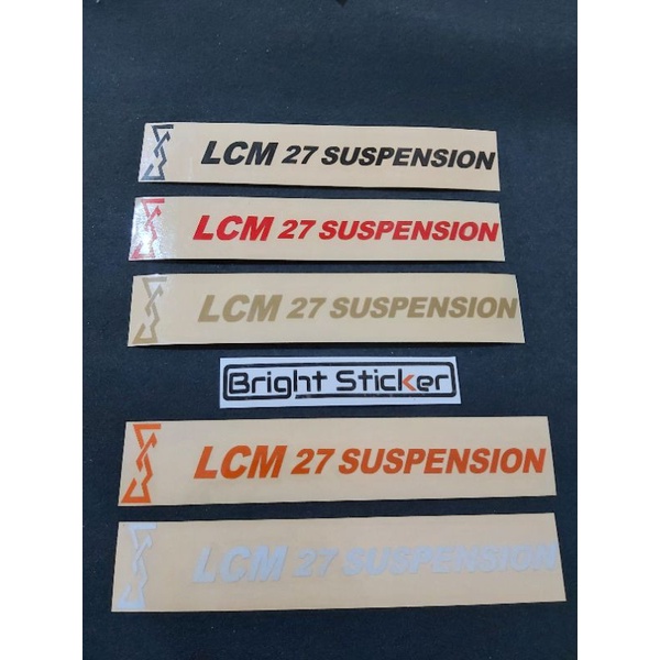 Jual STICKER Stiker SHOCK DEPAN LCM 27 SUSPENSION CUTTING | Shopee ...