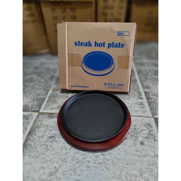 Jual Hotplate Oval Garis Polos Hotplate Steak Sapi Piring Steak Hotplate Bulat Shopee