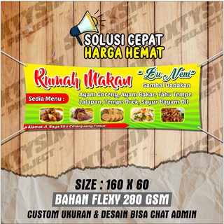 Jual Cetak Spanduk Banner Backdrop Rumah Makan Shopee Indonesia