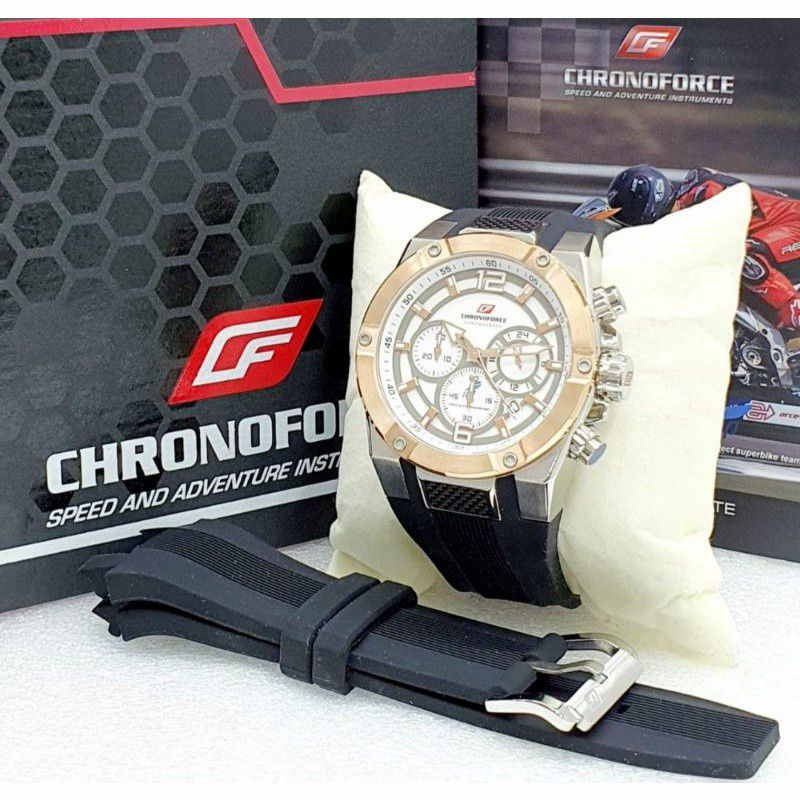 Jual Jam Tangan Pria Chronoforce 5231 Original Paket Tali | Shopee ...