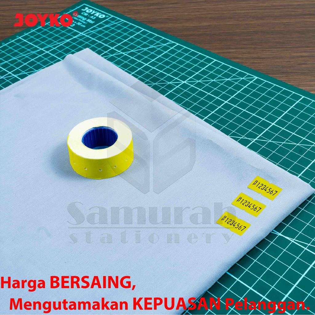 Jual Kertas Label Rol 1Baris Joyko LB-1LY Kuning Per Slop Isi 10 Rol ...