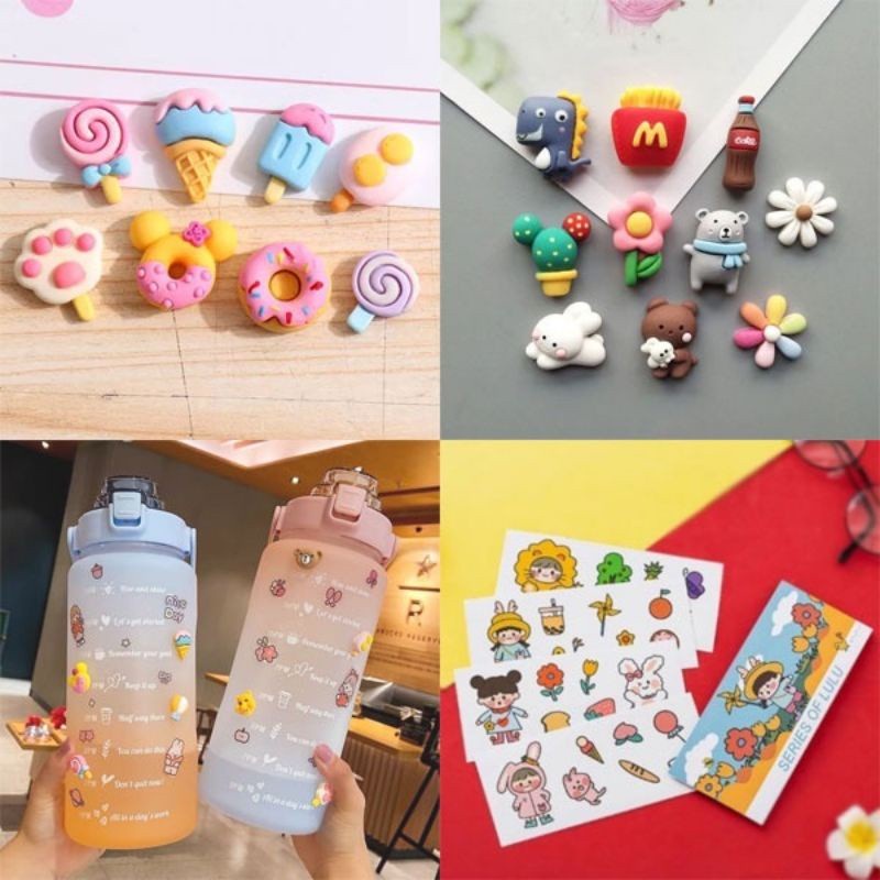 Jual Sticker Botol Motivasi Viral 3D + 2D Aksesoris Sticker Botol ...