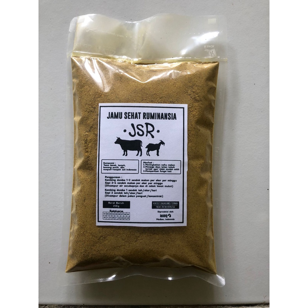Jual Jamu JSR Kemasan Kecil Penambah Nafsu Makan Hewan Ruminansia ...