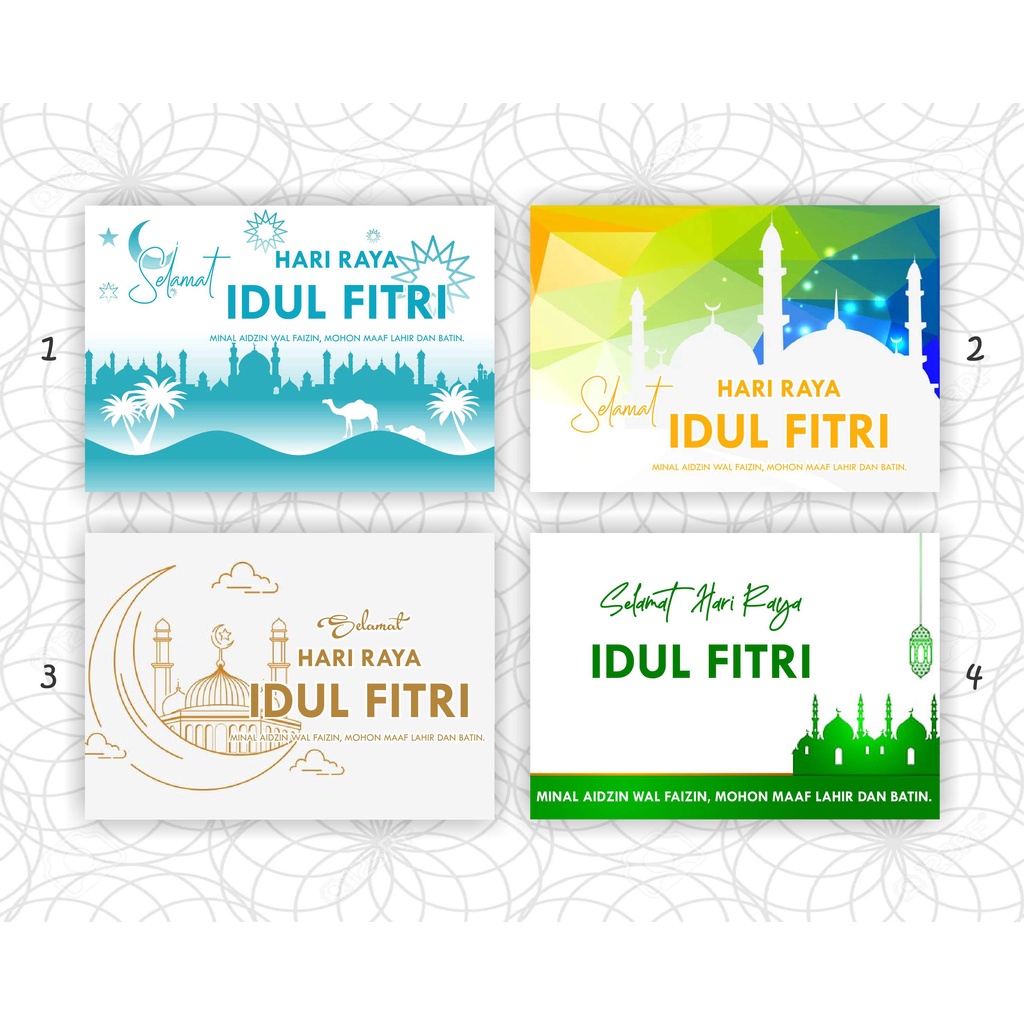 Jual Kartu Ucapan Selamat Idul Fitri / Kartu Idul Fitri | Shopee Indonesia