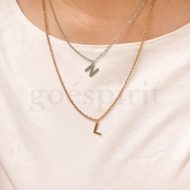 Jual Kalung Huruf / kalung nama • initial necklace • ANTI KARAT