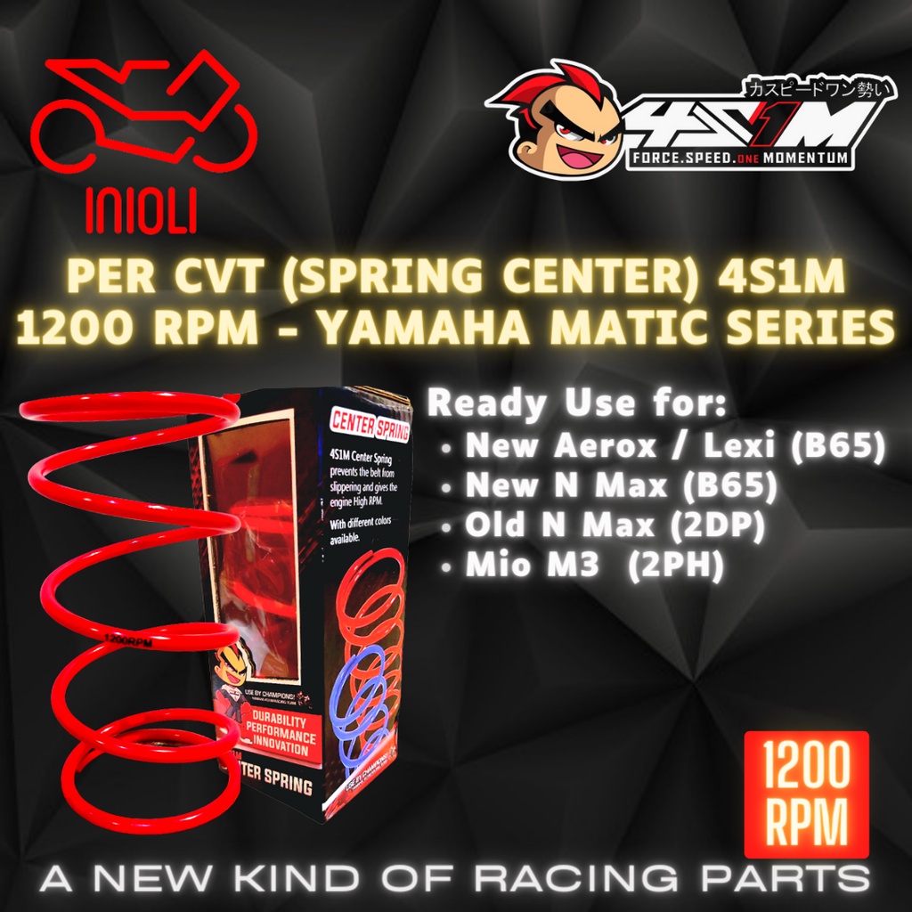 Jual PER CVT RACING 4S1M 1200 RPM YAMAHA NEW NMAX OLD NMAX NEW AEROX ...