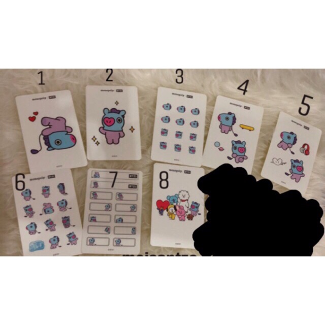 Jual BT21 x Monopoly Deco Sticker Mang Sharing Set BTS (READY STOCK ...